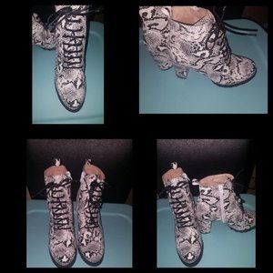 Snake Skin Booties